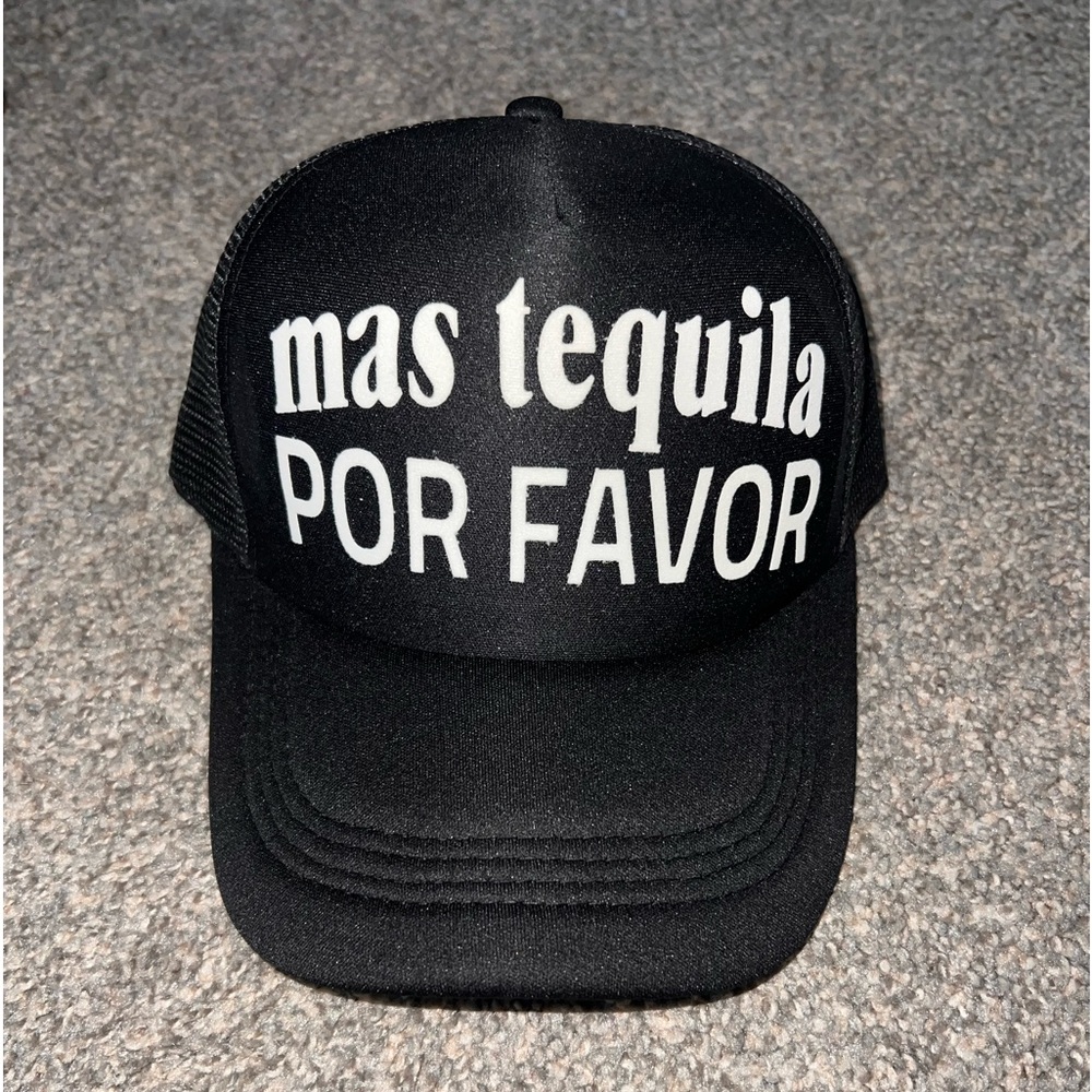 Black Graphic Trucker Hat